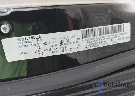 2017 Dodge Grand Caravan Sxt from USA, damaged, VIN 2C4RDGCG7HR766192